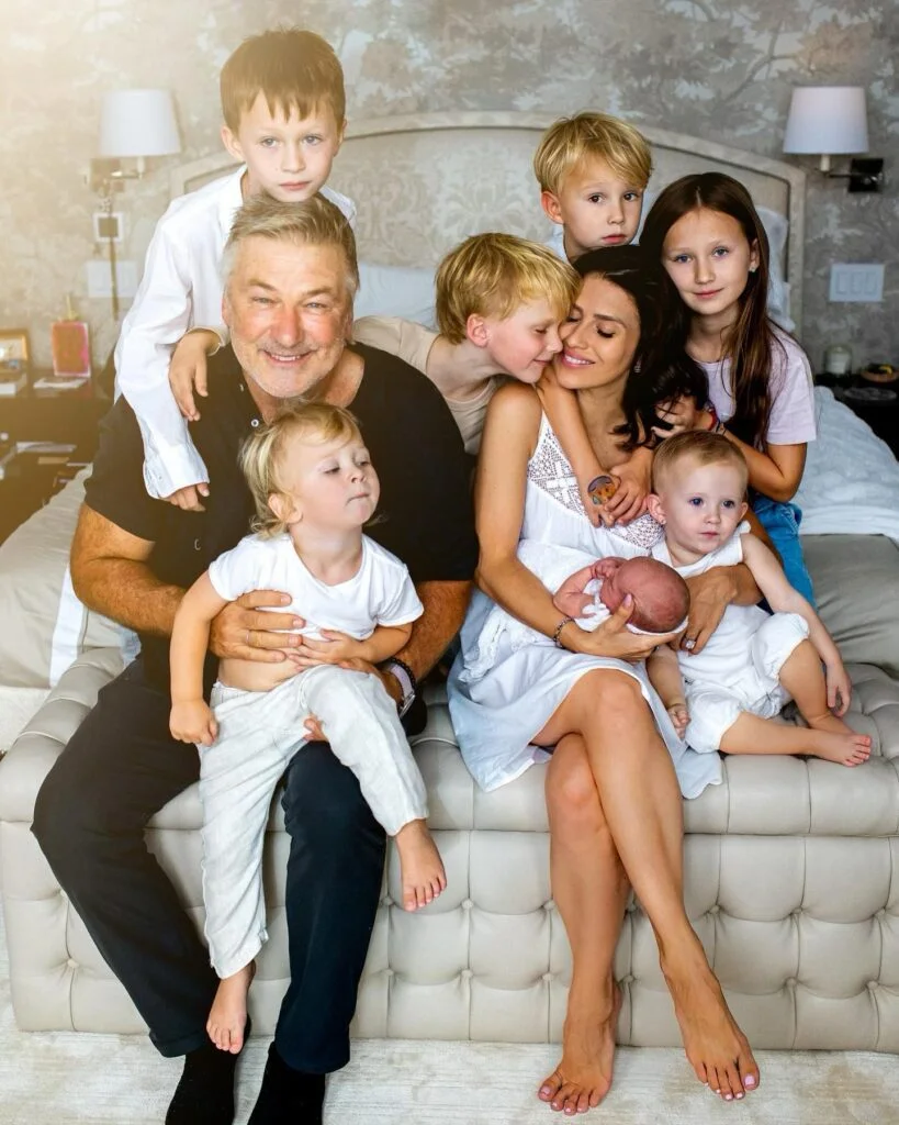 Hilaria Baldwin with her kids